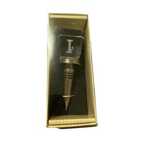 Cypress Home Monogram Letter L Wine Bottle Stopper New In Box